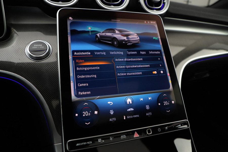 Mercedes-Benz C-Klasse AMG 63 S E Performance | 680PK | Achterasbesturing | Head-up | Burmester | Keyless-go | Sfeerverlichting | Digital-light | Acc |
