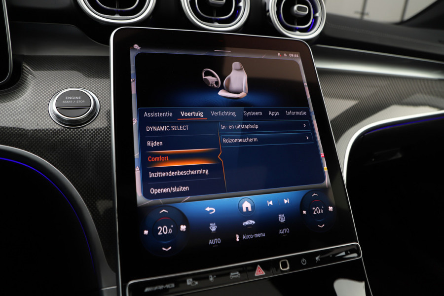 Mercedes-Benz C-Klasse AMG 63 S E Performance | 680PK | Achterasbesturing | Head-up | Burmester | Keyless-go | Sfeerverlichting | Digital-light | Acc |