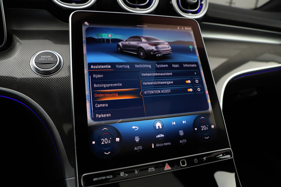 Mercedes-Benz C-Klasse AMG 63 S E Performance | 680PK | Achterasbesturing | Head-up | Burmester | Keyless-go | Sfeerverlichting | Digital-light | Acc |