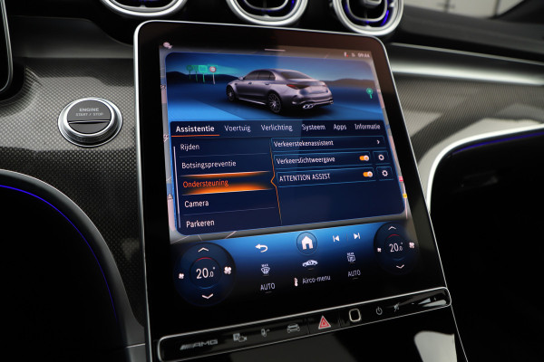 Mercedes-Benz C-Klasse AMG 63 S E Performance | 680PK | Achterasbesturing | Head-up | Burmester | Keyless-go | Sfeerverlichting | Digital-light | Acc |