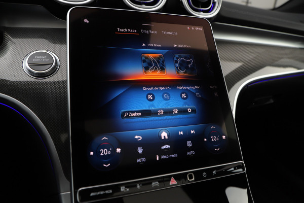 Mercedes-Benz C-Klasse AMG 63 S E Performance | 680PK | Achterasbesturing | Head-up | Burmester | Keyless-go | Sfeerverlichting | Digital-light | Acc |