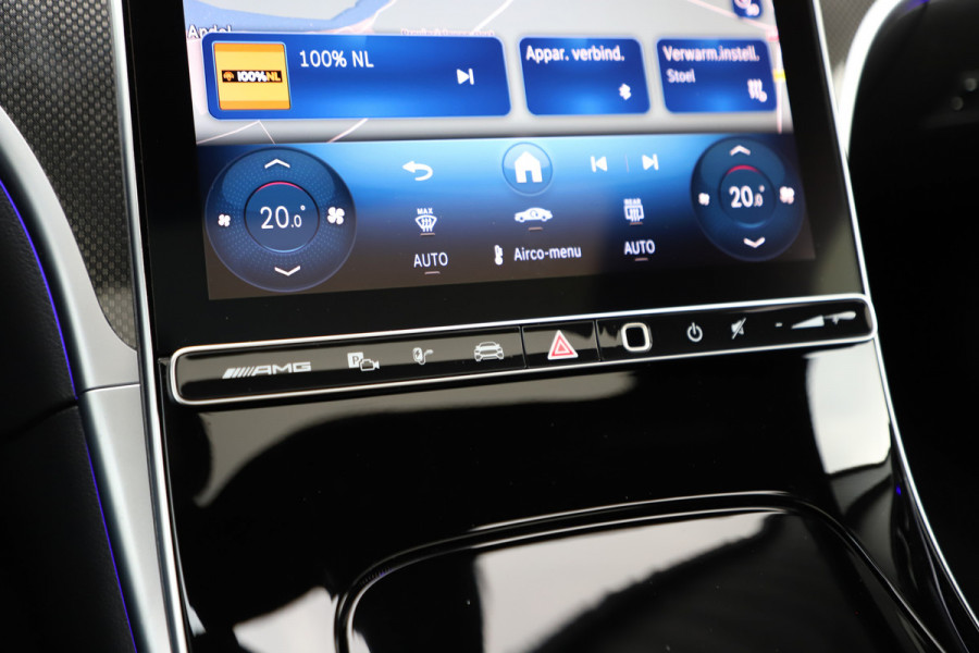 Mercedes-Benz C-Klasse AMG 63 S E Performance | 680PK | Achterasbesturing | Head-up | Burmester | Keyless-go | Sfeerverlichting | Digital-light | Acc |