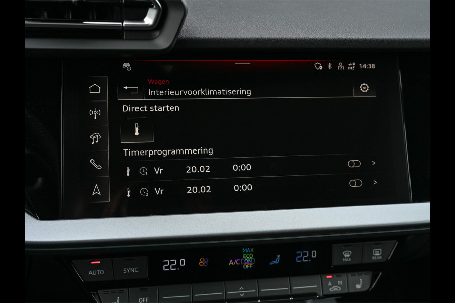 Audi A3 Sportback 45 TFSI e S edition 272pk Competition | Panoramadak | 5 jr garantie | Ambiance interieur | Active Cruise | Sonos Sound | S-Seats + Memory | Head-Up | Camera | Stoelverwarming | Keyless