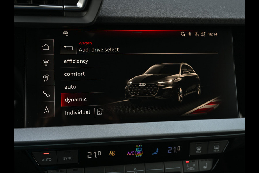 Audi A3 Sportback 45 TFSI e 272pk S edition Competition | Panoramadak | Ambiance interieur | Active Cruise | Sonos Sound | S-Seats + Memory | Head-Up | Camera | Stoelverwarming | Keyless