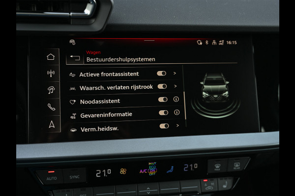 Audi A3 Sportback 45 TFSI e 272pk S edition Competition | Panoramadak | Ambiance interieur | Active Cruise | Sonos Sound | S-Seats + Memory | Head-Up | Camera | Stoelverwarming | Keyless