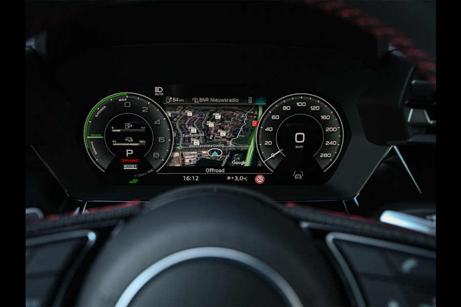 Audi A3 Sportback 45 TFSI e 272pk S edition Competition | Panoramadak | Ambiance interieur | Active Cruise | Sonos Sound | S-Seats + Memory | Head-Up | Camera | Stoelverwarming | Keyless