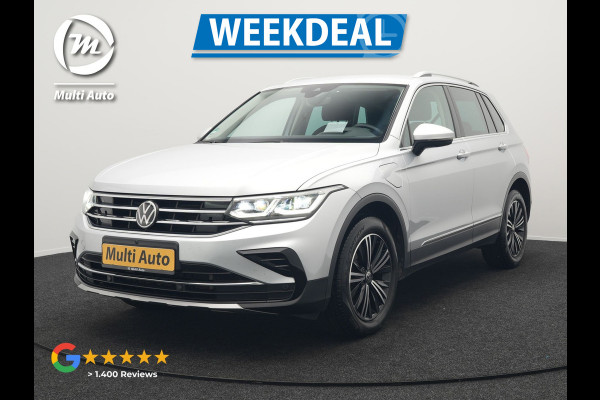 Volkswagen Tiguan 1.4 TSI eHybrid Elegance Plug In Hybrid 245pk Dealer O.H PHEV | Adaptive Cruise | Head Up | IQ Light | 360 Camera | Alcantara Sportstoelen Massage & Verwarmd | Sfeerverlichting | Keyless | Stuur Verwarmd | Apple Carplay | Navigatie | DAB |