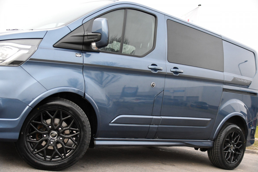 Ford Transit Custom 320 2.0 TDCI L1H1 Sport DC Camera, Cruise, Carplay, 170pk, 2 x Schuifdeur, Automaat, LED, Leder, Stoelverwarming, Uniek!