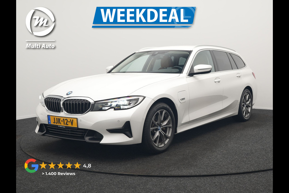 BMW 3 Serie Touring 320e Sportline Plug In Hybrid 204pk Dealer O.H PHEV | Lederen Sportstoelen Verwarmd | Sfeerverlichting | Apple Carplay | Navigatie | Cruise Control | Virtual | DAB |