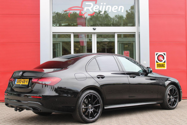 Mercedes-Benz E-Klasse 300e 320PK BUSINESS SOLUTION AMG NIGHT EDITION | MULTISPAAKS AMG VELGEN | 360° CAMERA | | TREKHAAK | MULTIBEAM MATRIX LED KOPLAMPEN | LED ACHTERLICHTEN | ELEKTRISCH VERSTELBARE VOORSTOELEN MET GEHEUGEN FUNCTIE |  ALCANTARA / KUNSTLEDEREN BEKLEDING | VOORSTOELEN VERWARMBAAR | FULL MAP MBUX AUGMENTED REALITY NAVIGATIE | VERKEERSLICHTWEERGAVE | APPLE CARPLAY / ANDROID AUTO | SFEERVERLICHTING | ELEKTRONIC CLIMATE CONTROL |