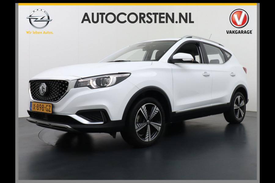 MG ZS AUT. EV Leder Pano-dak Adaptive-Cruise Apple Carplay Android Luxury Navi Camera Airco DAB+ EV45kWh Connected-Services Elec.Stoel+Verwarmd Keyless Lane/Speed Assist Bluetooth Led ESP BAS ASR Botswaarsch.Systeem Bordherkenning Lmv Pdc 3 fase laden