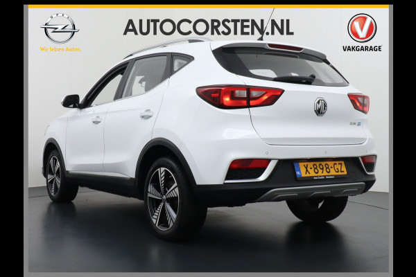 MG ZS AUT. EV Leder Pano-dak Adaptive-Cruise Apple Carplay Android Luxury Navi Camera Airco DAB+ EV45kWh Connected-Services Elec.Stoel+Verwarmd Keyless Lane/Speed Assist Bluetooth Led ESP BAS ASR Botswaarsch.Systeem Bordherkenning Lmv Pdc 3 fase laden