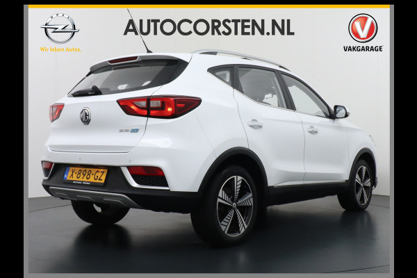 MG ZS AUT. EV Leder Pano-dak Adaptive-Cruise Apple Carplay Android Luxury Navi Camera Airco DAB+ EV45kWh Connected-Services Elec.Stoel+Verwarmd Keyless Lane/Speed Assist Bluetooth Led ESP BAS ASR Botswaarsch.Systeem Bordherkenning Lmv Pdc 3 fase laden