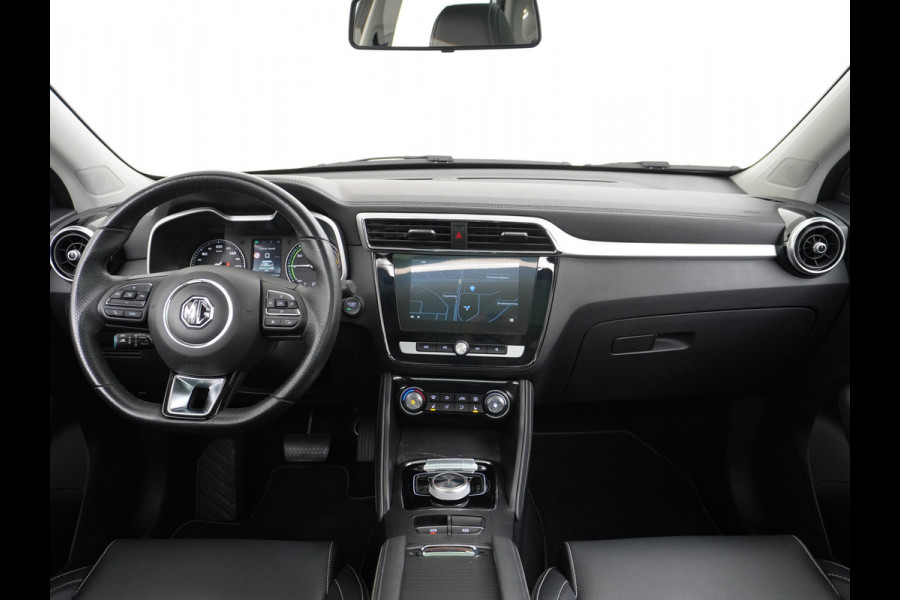 MG ZS AUT. EV Leder Pano-dak Adaptive-Cruise Apple Carplay Android Luxury Navi Camera Airco DAB+ EV45kWh Connected-Services Elec.Stoel+Verwarmd Keyless Lane/Speed Assist Bluetooth Led ESP BAS ASR Botswaarsch.Systeem Bordherkenning Lmv Pdc 3 fase laden