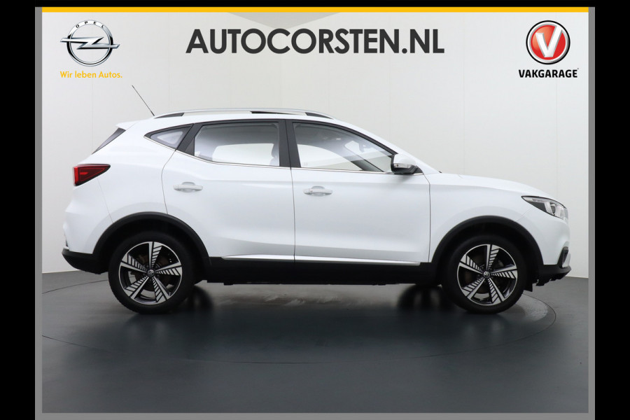 MG ZS AUT. EV Leder Pano-dak Adaptive-Cruise Apple Carplay Android Luxury Navi Camera Airco DAB+ EV45kWh Connected-Services Elec.Stoel+Verwarmd Keyless Lane/Speed Assist Bluetooth Led ESP BAS ASR Botswaarsch.Systeem Bordherkenning Lmv Pdc 3 fase laden