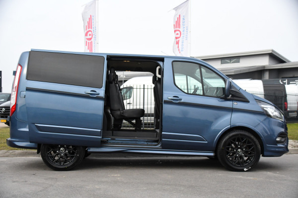 Ford Transit Custom 320 2.0 TDCI L1H1 Sport DC Camera, Cruise, Carplay, 170pk, 2 x Schuifdeur, Automaat, LED, Leder, Stoelverwarming, Uniek!