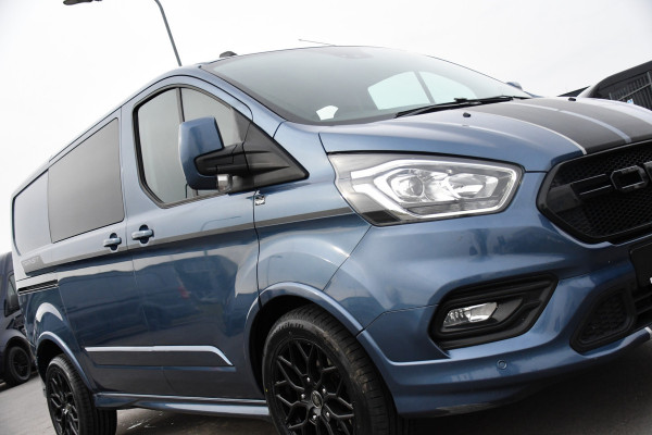 Ford Transit Custom 320 2.0 TDCI L1H1 Sport DC Camera, Cruise, Carplay, 170pk, 2 x Schuifdeur, Automaat, LED, Leder, Stoelverwarming, Uniek!