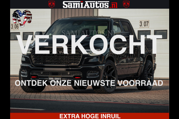 Dodge Ram Limited SPORT H.O 540HP 706Nm | Massage + Full Option | De Meest Luxe en Volle Pick-Up in zijn Klasse | Comfortabele Dubbele Cabine met Royale 5 Zitplaatsen | BPM vrij | Nu Leverbaar uit Voorraad | Voorraad Nr 2348 - 5158