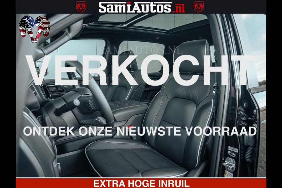 Dodge Ram Limited SPORT H.O 540HP 706Nm | Massage + Full Option | De Meest Luxe en Volle Pick-Up in zijn Klasse | Comfortabele Dubbele Cabine met Royale 5 Zitplaatsen | BPM vrij | Nu Leverbaar uit Voorraad | Voorraad Nr 2348 - 5158