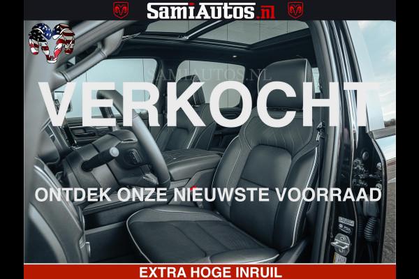 Dodge Ram Limited SPORT H.O 540HP 706Nm | Massage + Full Option | De Meest Luxe en Volle Pick-Up in zijn Klasse | Comfortabele Dubbele Cabine met Royale 5 Zitplaatsen | BPM vrij | Nu Leverbaar uit Voorraad | Voorraad Nr 2348 - 5158