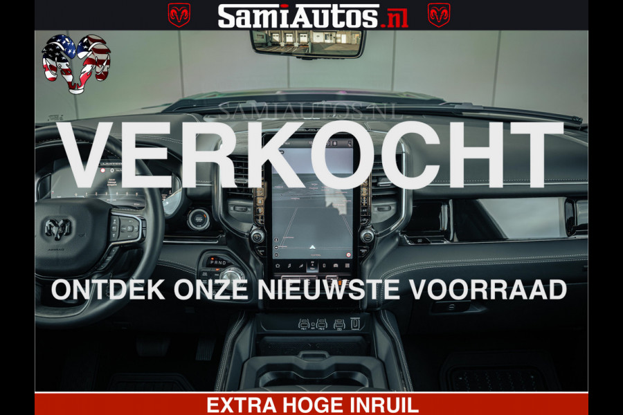 Dodge Ram Limited SPORT H.O 540HP 706Nm | Massage + Full Option | De Meest Luxe en Volle Pick-Up in zijn Klasse | Comfortabele Dubbele Cabine met Royale 5 Zitplaatsen | BPM vrij | Nu Leverbaar uit Voorraad | Voorraad Nr 2348 - 5158