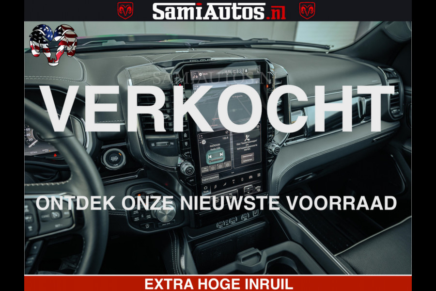 Dodge Ram Limited SPORT H.O 540HP 706Nm | Massage + Full Option | De Meest Luxe en Volle Pick-Up in zijn Klasse | Comfortabele Dubbele Cabine met Royale 5 Zitplaatsen | BPM vrij | Nu Leverbaar uit Voorraad | Voorraad Nr 2348 - 5158