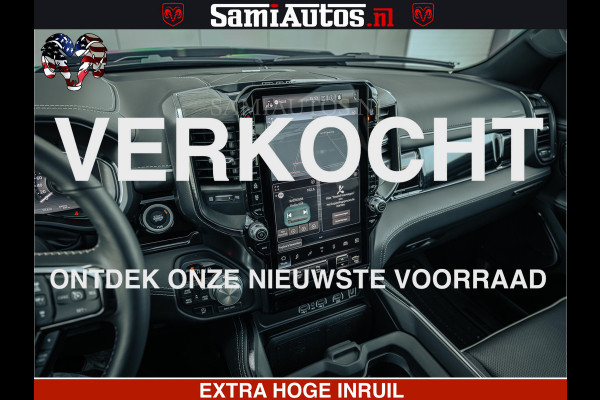 Dodge Ram Limited SPORT H.O 540HP 706Nm | Massage + Full Option | De Meest Luxe en Volle Pick-Up in zijn Klasse | Comfortabele Dubbele Cabine met Royale 5 Zitplaatsen | BPM vrij | Nu Leverbaar uit Voorraad | Voorraad Nr 2348 - 5158