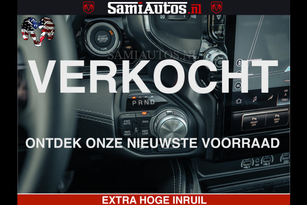Dodge Ram Limited SPORT H.O 540HP 706Nm | Massage + Full Option | De Meest Luxe en Volle Pick-Up in zijn Klasse | Comfortabele Dubbele Cabine met Royale 5 Zitplaatsen | BPM vrij | Nu Leverbaar uit Voorraad | Voorraad Nr 2348 - 5158