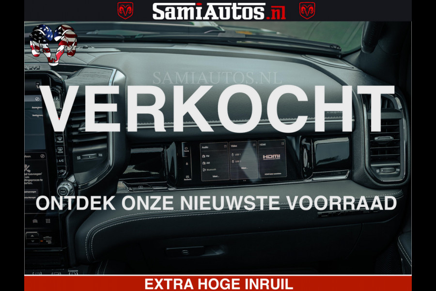 Dodge Ram Limited SPORT H.O 540HP 706Nm | Massage + Full Option | De Meest Luxe en Volle Pick-Up in zijn Klasse | Comfortabele Dubbele Cabine met Royale 5 Zitplaatsen | BPM vrij | Nu Leverbaar uit Voorraad | Voorraad Nr 2348 - 5158