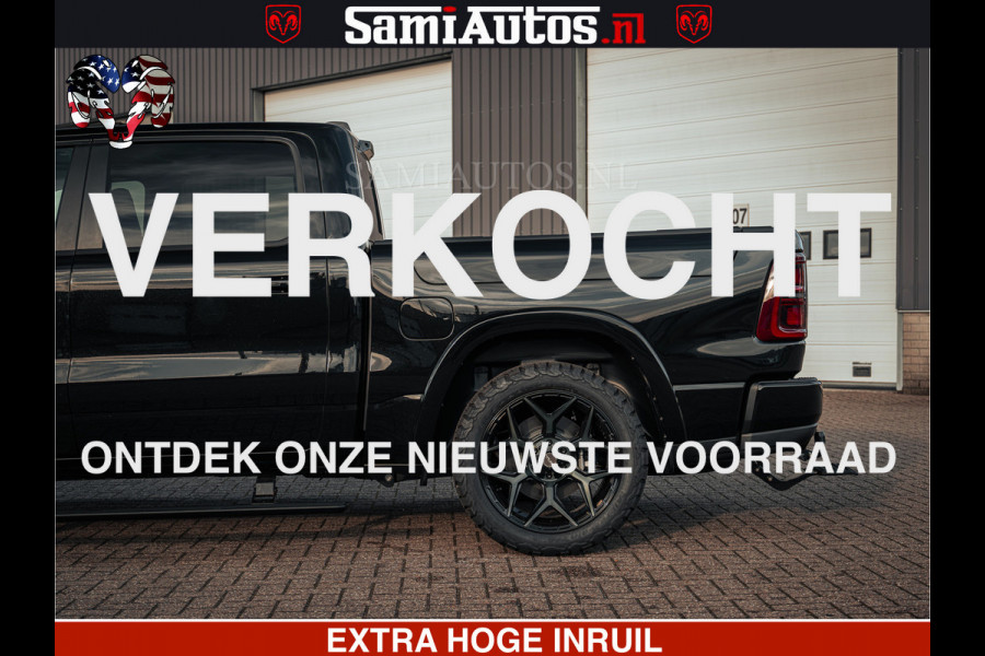 Dodge Ram Limited SPORT H.O 540HP 706Nm | Massage + Full Option | De Meest Luxe en Volle Pick-Up in zijn Klasse | Comfortabele Dubbele Cabine met Royale 5 Zitplaatsen | BPM vrij | Nu Leverbaar uit Voorraad | Voorraad Nr 2348 - 5158