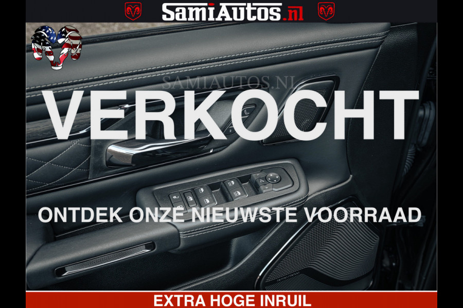 Dodge Ram Limited SPORT H.O 540HP 706Nm | Massage + Full Option | De Meest Luxe en Volle Pick-Up in zijn Klasse | Comfortabele Dubbele Cabine met Royale 5 Zitplaatsen | BPM vrij | Nu Leverbaar uit Voorraad | Voorraad Nr 2348 - 5158