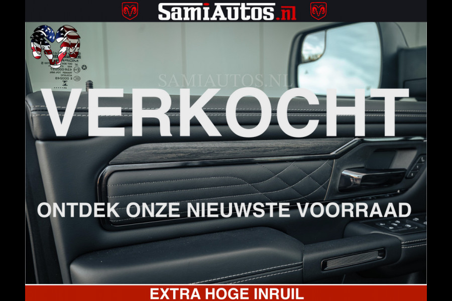Dodge Ram Limited SPORT H.O 540HP 706Nm | Massage + Full Option | De Meest Luxe en Volle Pick-Up in zijn Klasse | Comfortabele Dubbele Cabine met Royale 5 Zitplaatsen | BPM vrij | Nu Leverbaar uit Voorraad | Voorraad Nr 2348 - 5158