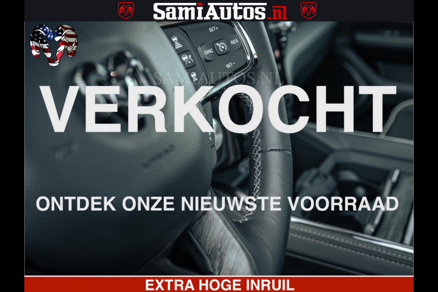 Dodge Ram Limited SPORT H.O 540HP 706Nm | Massage + Full Option | De Meest Luxe en Volle Pick-Up in zijn Klasse | Comfortabele Dubbele Cabine met Royale 5 Zitplaatsen | BPM vrij | Nu Leverbaar uit Voorraad | Voorraad Nr 2348 - 5158