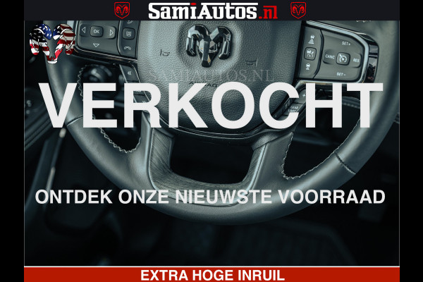 Dodge Ram Limited SPORT H.O 540HP 706Nm | Massage + Full Option | De Meest Luxe en Volle Pick-Up in zijn Klasse | Comfortabele Dubbele Cabine met Royale 5 Zitplaatsen | BPM vrij | Nu Leverbaar uit Voorraad | Voorraad Nr 2348 - 5158