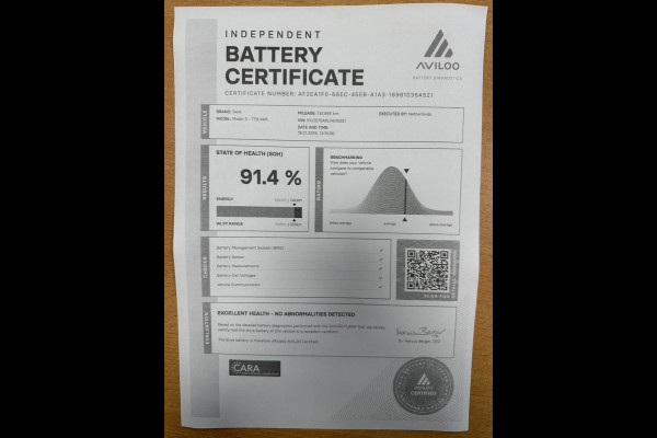 Tesla Model 3 Long Range RWD 75 kWh| SOH 91.4%