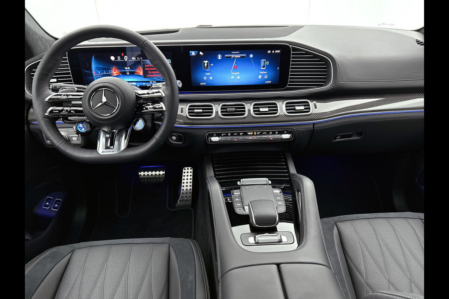 Mercedes-Benz GLE Coupé AMG 53 Hybrid 4MATIC+ Night Edition Premium Plus | Sierelementen AMG carbon | Winterpakket | Remklauwen rood | 22 inch AMG velgen | Stoelventilatie voor | Stoelverwarming achter | Dakhemel alcantara | Rijassistentiepakket | 360°-camera | Head-up display | Sluitbekrachtiging  |