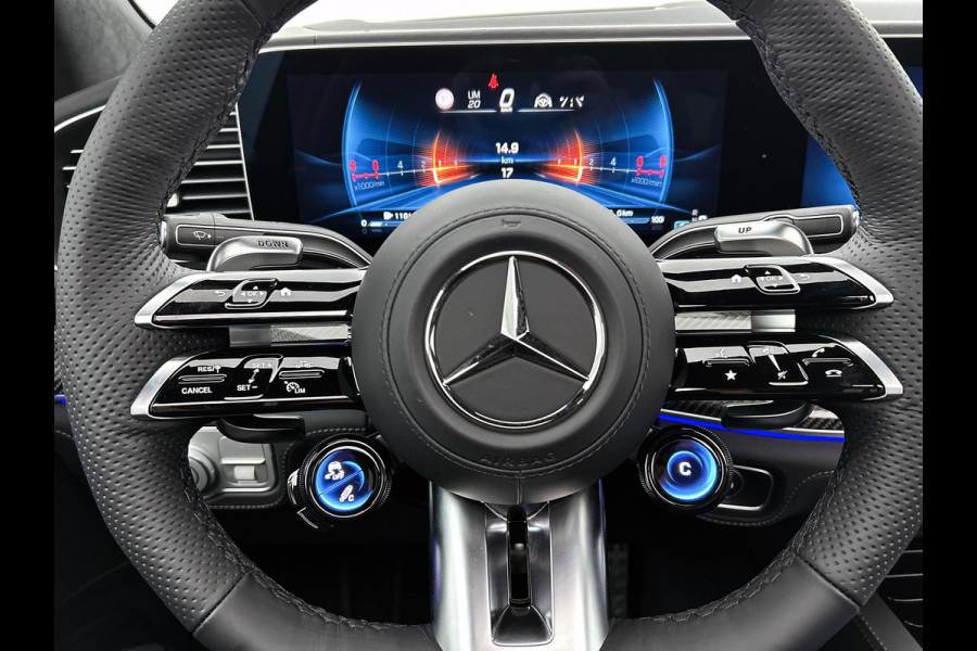 Mercedes-Benz GLE Coupé AMG 53 Hybrid 4MATIC+ Night Edition Premium Plus | Sierelementen AMG carbon | Winterpakket | Remklauwen rood | 22 inch AMG velgen | Stoelventilatie voor | Stoelverwarming achter | Dakhemel alcantara | Rijassistentiepakket | 360°-camera | Head-up display | Sluitbekrachtiging  |
