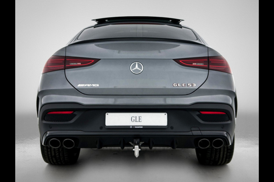Mercedes-Benz GLE Coupé AMG 53 Hybrid 4MATIC+ Night Edition Premium Plus | Sierelementen AMG carbon | Winterpakket | Remklauwen rood | 22 inch AMG velgen | Stoelventilatie voor | Stoelverwarming achter | Dakhemel alcantara | Rijassistentiepakket | 360°-camera | Head-up display | Sluitbekrachtiging  |
