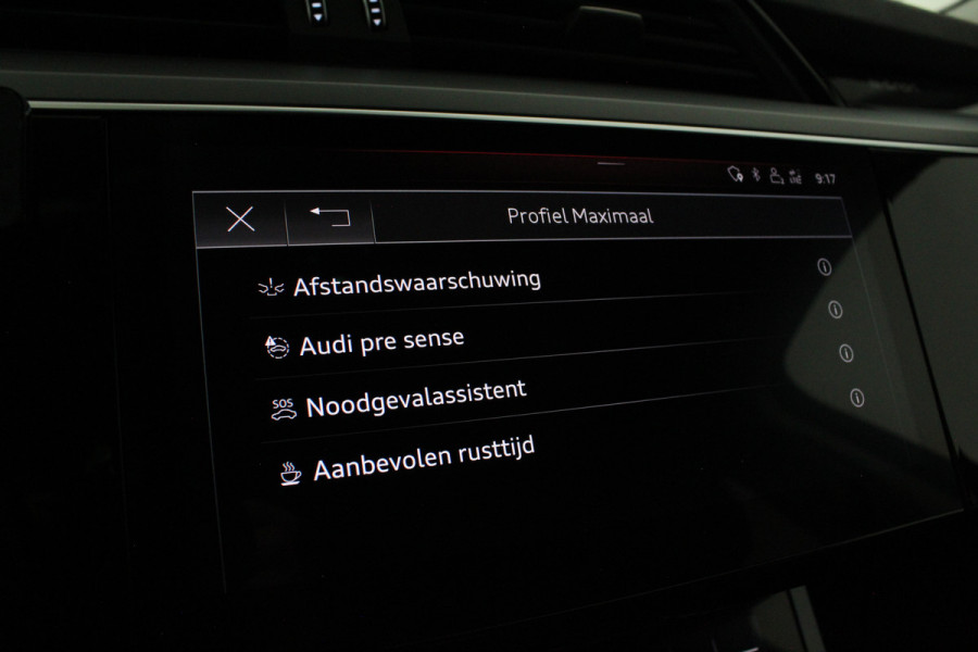Audi e-tron 55 quattro advanced Pro Line Plus 95 kWh Leer/Memory/Trekhaak/Galaxis blauw/Adaptive Cruise Control