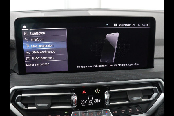 BMW X3 xDrive30e M Sport | Panoramadak | Head-Up | Stoelverwarming | Trekhaak | 360 Camera | Leder | Sportstoelen | Carplay | Sfeerverlichting | Laserlicht | Live Cockpit | Navigatie | PHEV | Plug In