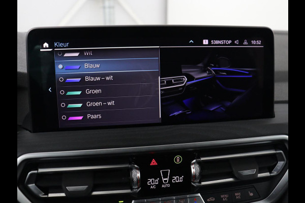 BMW X3 xDrive30e M Sport | Panoramadak | Head-Up | Stoelverwarming | Trekhaak | 360 Camera | Leder | Sportstoelen | Carplay | Sfeerverlichting | Laserlicht | Live Cockpit | Navigatie | PHEV | Plug In