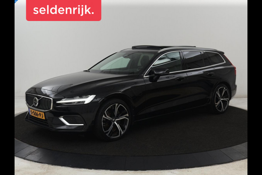 Volvo V60 2.0 T8 Plug-in AWD Ultimate Bright | Panoramadak | Trekhaak | Leder | Stoelventilatie | 360 Camera | Harman/Kardon | Head-Up | Keyless | Carplay | Achterbankverwarming | Adaptive cruise | PHEV