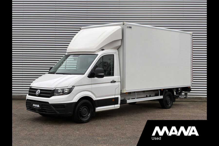 Volkswagen Crafter 2.0TDI 177PK Bakwagen Laadklep 750kg Lat om Lat Trekhaak Zijdeur Lederen bekleding Airco