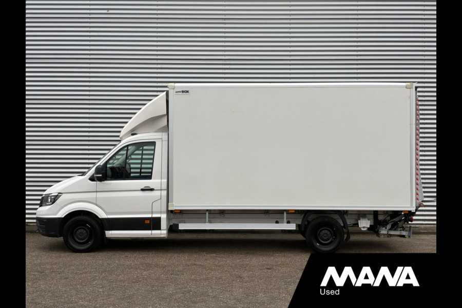 Volkswagen Crafter 2.0TDI 177PK Bakwagen Laadklep 750kg Lat om Lat Trekhaak Zijdeur Lederen bekleding Airco