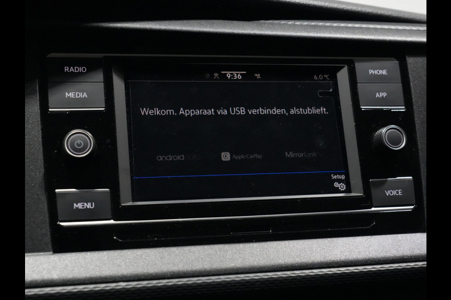 Volkswagen Transporter 2.0 TDI 110pk L1H1 Dubbele Cabine DC Navigatie via app Android/Carplay Airco DAB