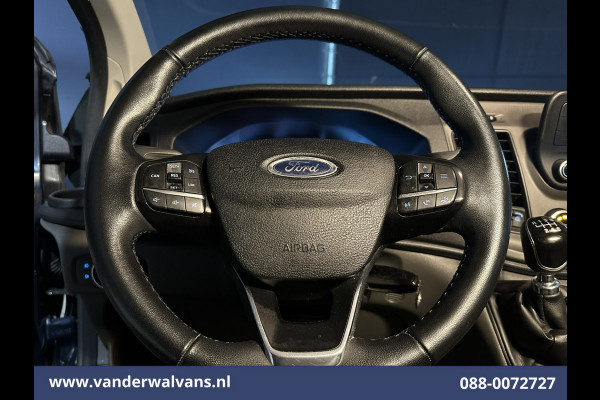 Ford Transit Custom 2.0 TDCI 131pk L2H1 Euro6 Airco | Camera | LED | Cruisecontrol | Verwarmde voorruit Parkeersensoren, Bijrijdersbank, 2800kg trekvermogen