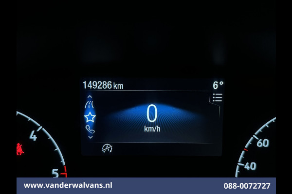 Ford Transit Custom 2.0 TDCI 131pk L2H1 Euro6 Airco | Camera | LED | Cruisecontrol | Verwarmde voorruit Parkeersensoren, Bijrijdersbank, 2800kg trekvermogen