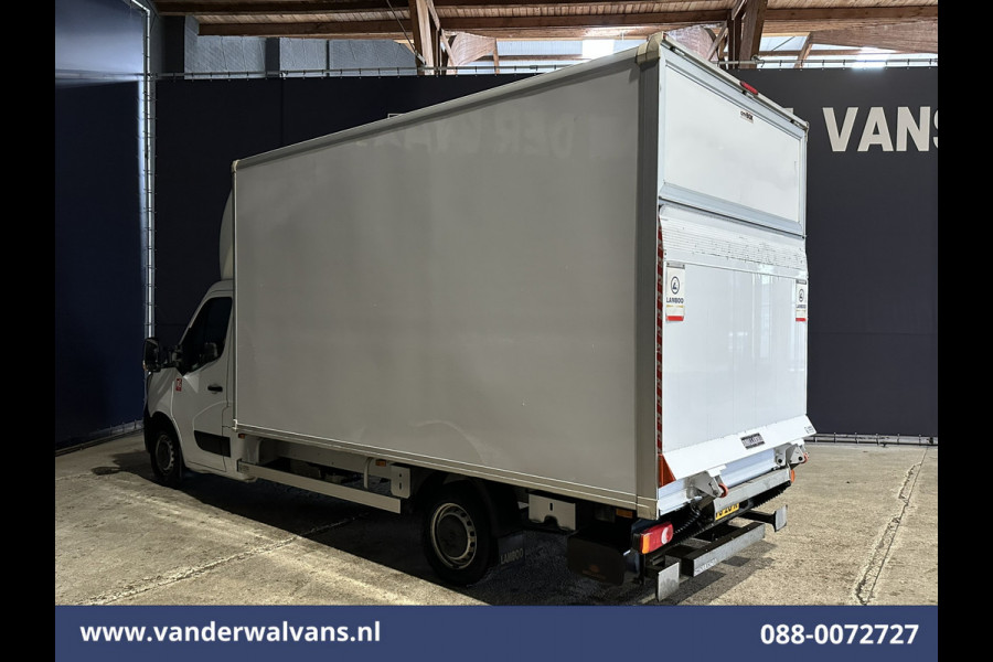 Renault Master 2.3 dCi 146pk Bakwagen 233cm Hoog Laadklep Zijdeur Euro6 Airco | LED | Lat om Lat Betimmering Cruisecontrol, Bijrijdersbank