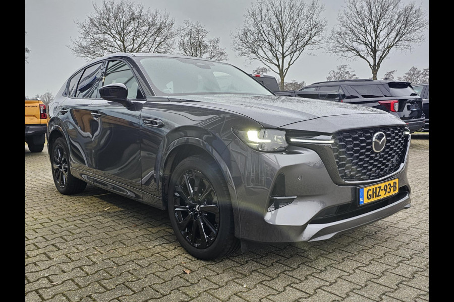 Mazda CX-60 2.5 e-SkyActiv PHEV Homura 325 pk | Nieuwstaat | Leder | Full led | Virtual cockpit | Head-up display | Adaptieve cruise control | Fabrieksgarantie 08-2029