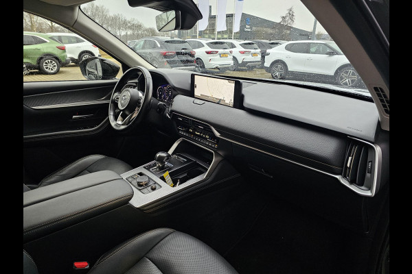 Mazda CX-60 2.5 e-SkyActiv PHEV Homura 325 pk | Nieuwstaat | Leder | Full led | Virtual cockpit | Head-up display | Adaptieve cruise control | Fabrieksgarantie 08-2029